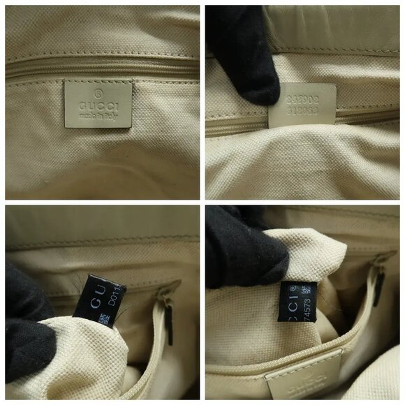 GUCCI Sukey Brown Cloth Satchel 389-030725 - Picture 11 of 12